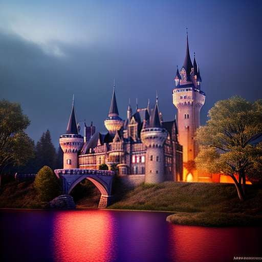 Enchanted Castle Hologram Midjourney Prompt - Socialdraft