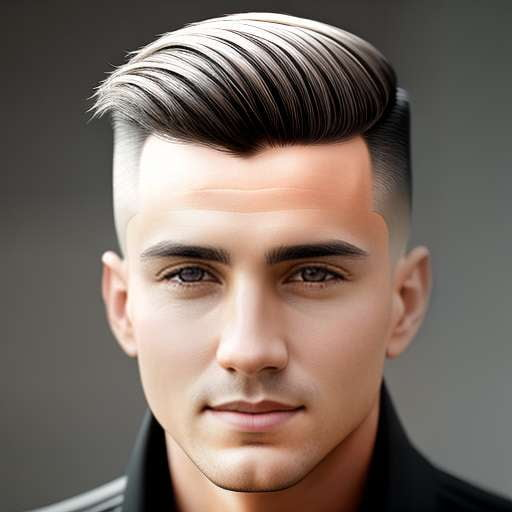 Midjourney High Fade Haircut Portrait Template - Socialdraft