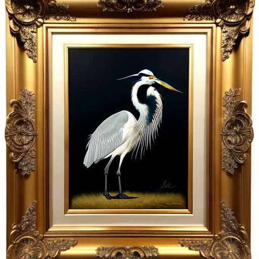 Formal Heron Midjourney Prompt: Create a Dapper Bird Masterpiece - Socialdraft