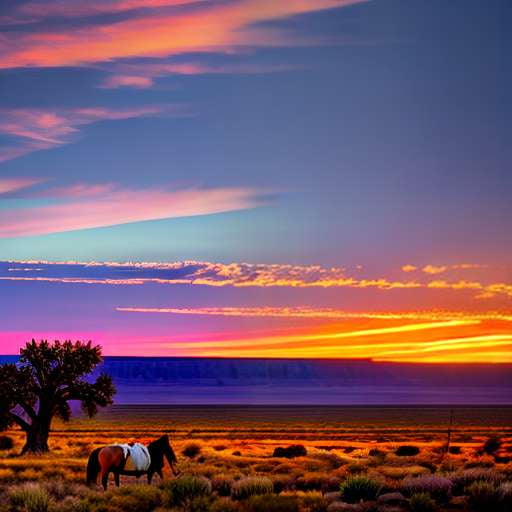 Western Sunset Midjourney Image Prompt for Custom Art Creation - Socialdraft