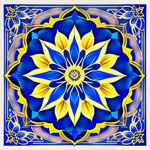 "Blue Lotus" - Customizable Greeting Card Midjourney Prompt for Stunning Results - Socialdraft