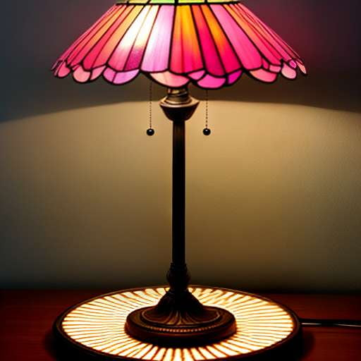 Tiffany Peony Lamp Midjourney Creation - Unique Handcrafted Prompts for Image Generation - Socialdraft