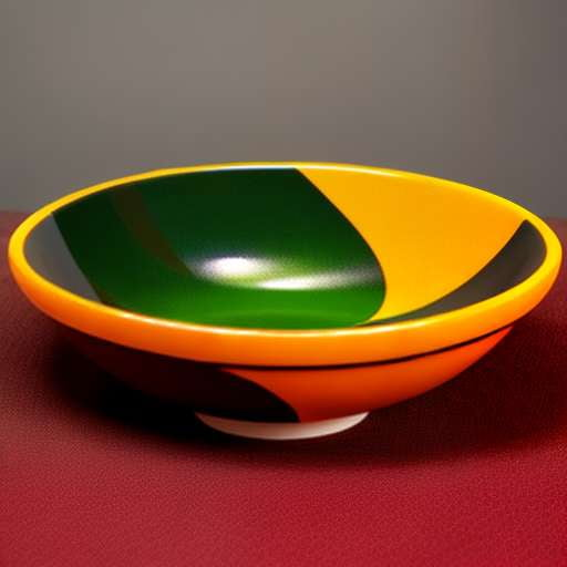 Art Deco Ceramic Fruit Bowl Midjourney Prompt - Unique Customizable Design - Socialdraft