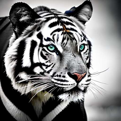 Black & White Animal Midjourney: Close-up Wildlife Portraits - Socialdraft