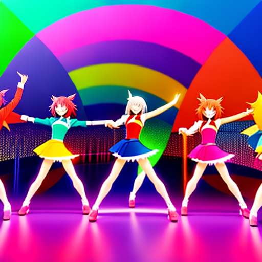 Anime Dance Celebration Midjourney Prompt - Create Your Own Animated Party Scene - Socialdraft