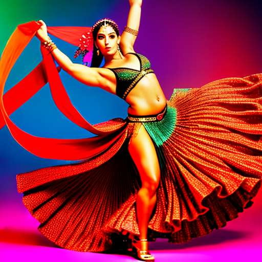 "Flamenco Fusion Belly Dancing" Midjourney Prompt - Socialdraft
