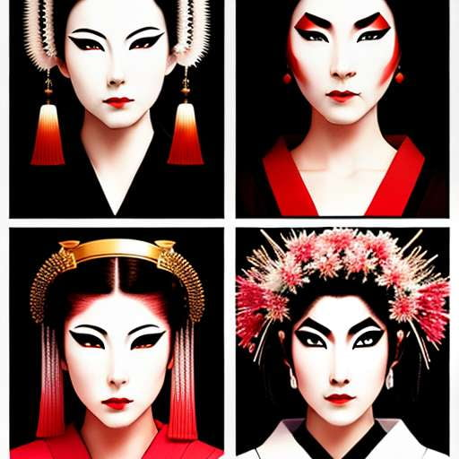 Cherry Blossom Kabuki Midjourney Prompt - Create Your Own Masterpiece - Socialdraft