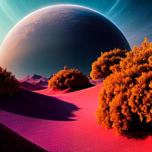 Midjourney Mystifying Alien Oasis: Unique Custom Image Prompt - Socialdraft