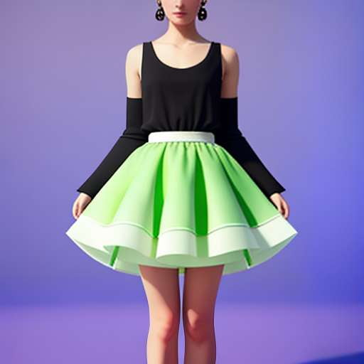 Layered Ruffle Skirt Midjourney Prompt - DIY Sewing Inspiration - Socialdraft
