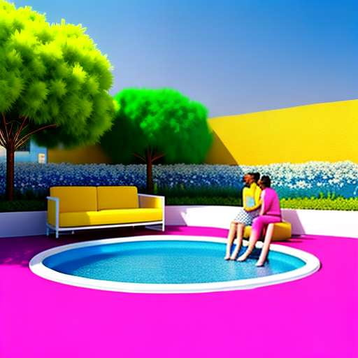 "Customizable Playful Love Pool Midjourney Image Prompt" - Socialdraft