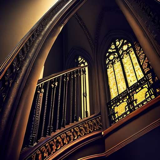 Gothic Staircase Midjourney Prompt: Create Your Own Haunting Masterpiece - Socialdraft