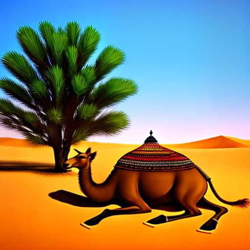 Mandala Camel DIY Midjourney Prompt - Create Your Own Intricate Camel Art - Socialdraft