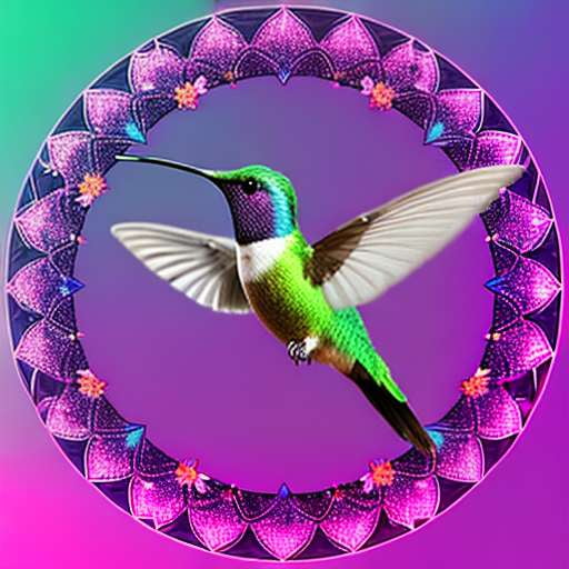 Mandala Hummingbird Midjourney Prompt - Socialdraft
