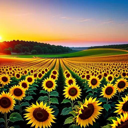 Sunflower Sunrise Midjourney Prompt - Create Your Own Stunning Artwork - Socialdraft