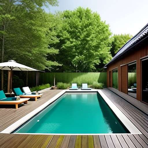 Decked-Out Backyard Oasis Midjourney Prompt for Outdoor Pool - Socialdraft