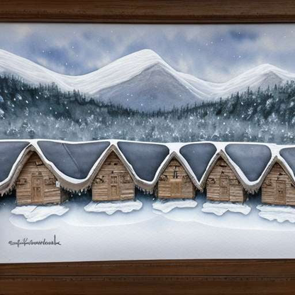 Customizable Midjourney Prompts for Winter Hut Painting - Socialdraft