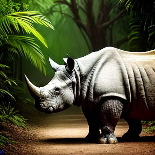 Javan Rhino Midjourney Image Prompt - Socialdraft