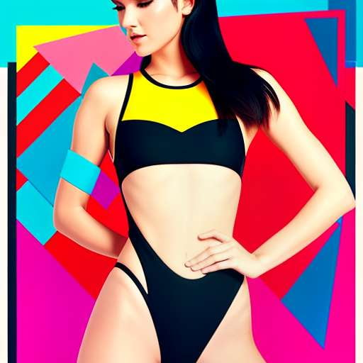 "Geometric Print Bikini" Midjourney Image Prompt Generator - Socialdraft