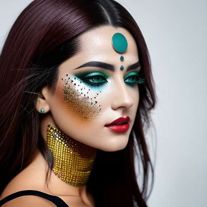 Mosaic Makeup Magic Midjourney Prompt - Unique and Customizable! - Socialdraft