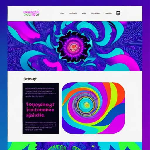 "Trippy Web Designs: Psychedelic Website Templates" - Socialdraft