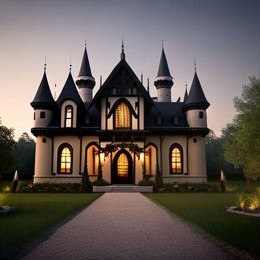 Rustic Castle Midjourney Prompt - Fantasy Castle Image Generator - Socialdraft
