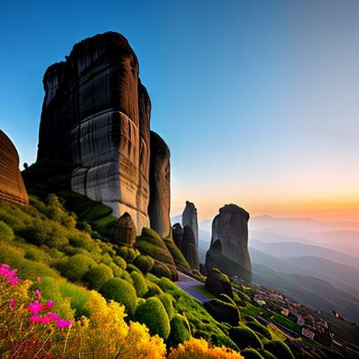 Meteora Midjourney Image Prompts: Customizable Artistic Landscapes - Socialdraft