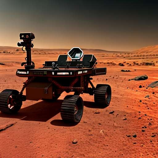 Mars Rover Midjourney Outfit Set with Model and Telescope - The Ultimate Martian Marvel - Socialdraft