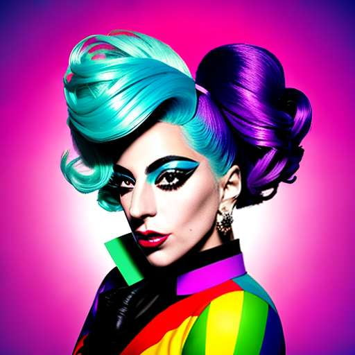 Lady Gaga Pop Art Midjourney Prompt - Create your own masterpiece - Socialdraft