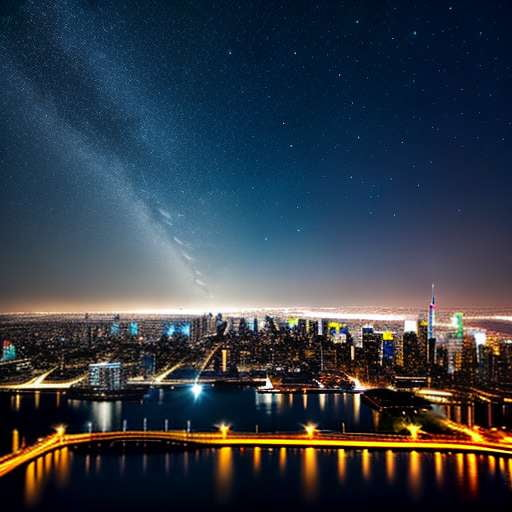 "Night Skyline" Midjourney Prompt - Create Your Own Cityscape with Stars - Socialdraft