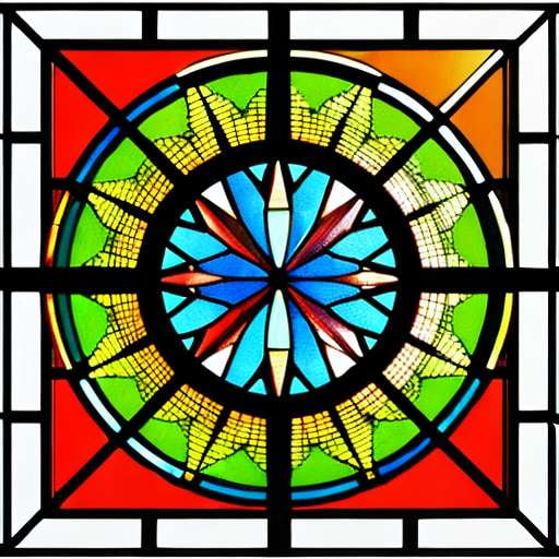 Contemporary Midjourney Stained Glass Pattern Design - Socialdraft