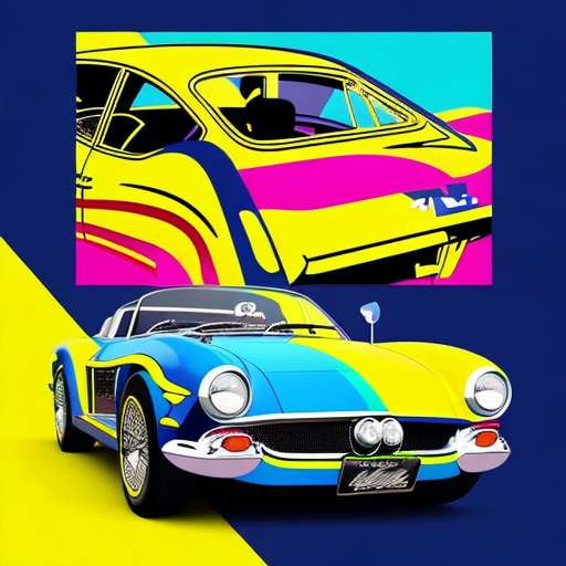 Vibrant Custom Car Illustration Midjourney Prompts - Socialdraft
