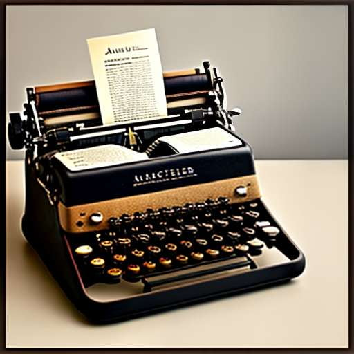 Press Release Typewriter Image Generator for Midjourney Prompts - Socialdraft