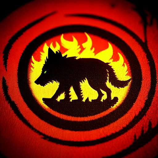 Fiery Spirit Fire Wolf Midjourney Prompt - Socialdraft