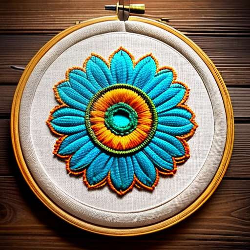 Boho Sunflower Embroidery Midjourney Prompts - Socialdraft