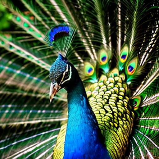 Gorgeous Peacock Portrait Midjourney Prompt - Socialdraft