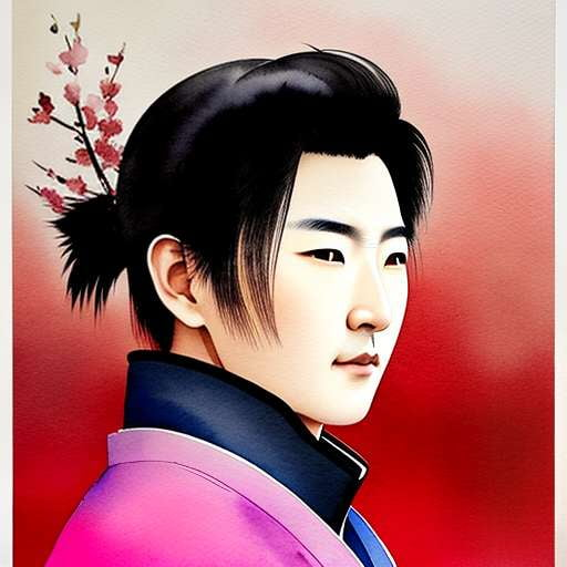 Japanese Samurai Portrait Midjourney Prompt - Text-to-Image Art Generator - Socialdraft