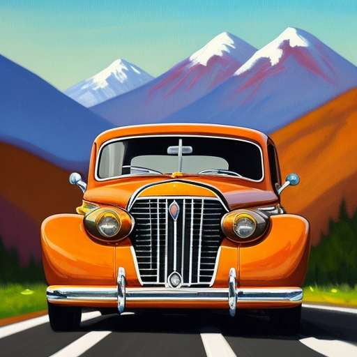 "Midjourney: Vintage Car Adventure on the Open Road" - Socialdraft