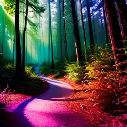 Enchanted Forest Hologram Midjourney Prompt - Create Your Own Mystical Oasis - Socialdraft