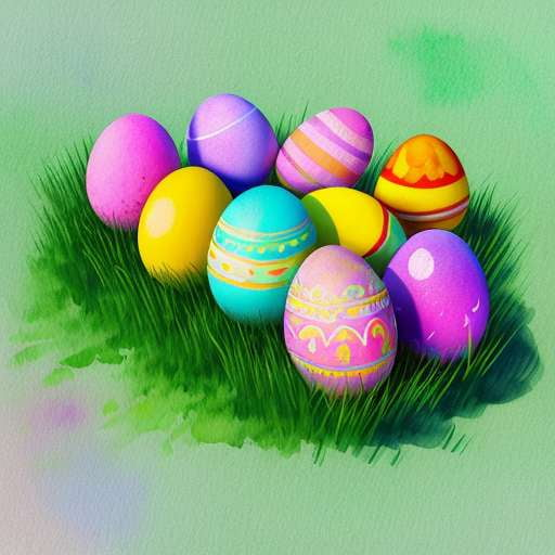 Midjourney Easter Eggs with Symbolic Designs - Socialdraft