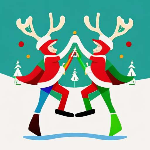 Midjourney Santas And Rudolphs for Holiday Creations - Socialdraft