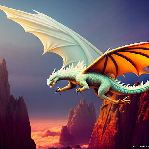"Dragon's Flight" Midjourney Prompt - Unique custom text-to-image creation for art enthusiasts - Socialdraft