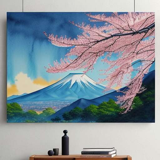 Japanese Watercolor Scenery Midjourney Prompts - Socialdraft