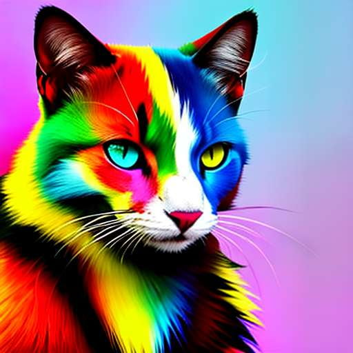 "Rainbow Fur Parka" Midjourney Prompt - Customizable and Creative Image Generation - Socialdraft