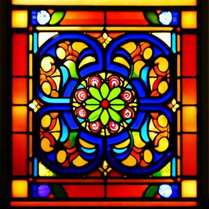 Art Nouveau Stained Glass Midjourney Prompt - Socialdraft