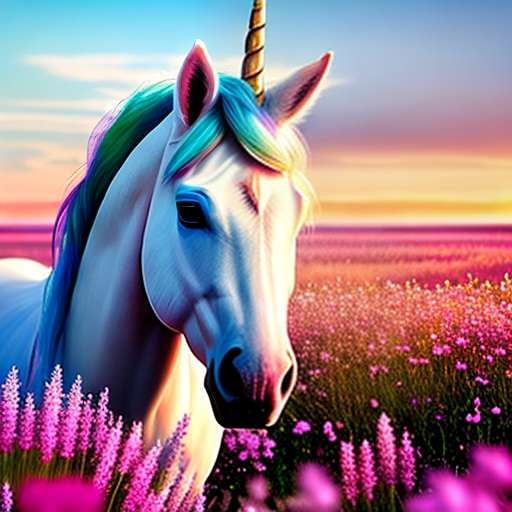 Unicorn Meadow Customizable Midjourney Prompt for Artistic Creations - Socialdraft