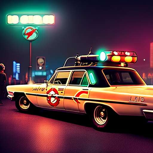 Ecto-1 Ghostbusters Midjourney Prompt for Customizable Art Creation - Socialdraft