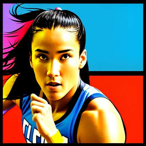 Pop Art Sports Portrait Midjourney Prompt - Create Your Own Custom Sports Pop Art Masterpiece! - Socialdraft