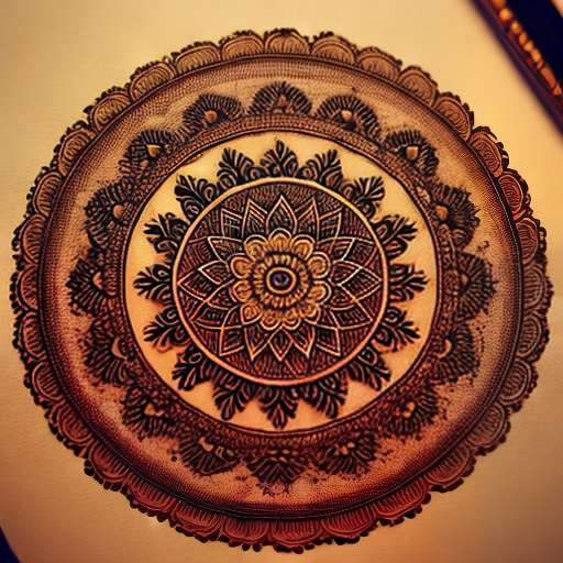 Henna Mandala Midjourney Prompt: Create Your Own Personalized Design - Socialdraft