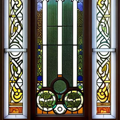 Art Nouveau Stained Glass Midjourney Prompt - Text to Image Creation - Socialdraft