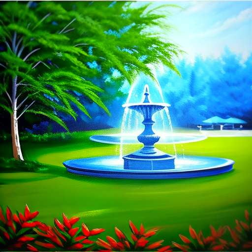 Solar Midjourney Outdoor Urn Fountain Design Prompt - Socialdraft